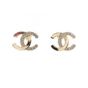 Chanel Cc Logo Earrings Metal Gold-Tone #250103C10B